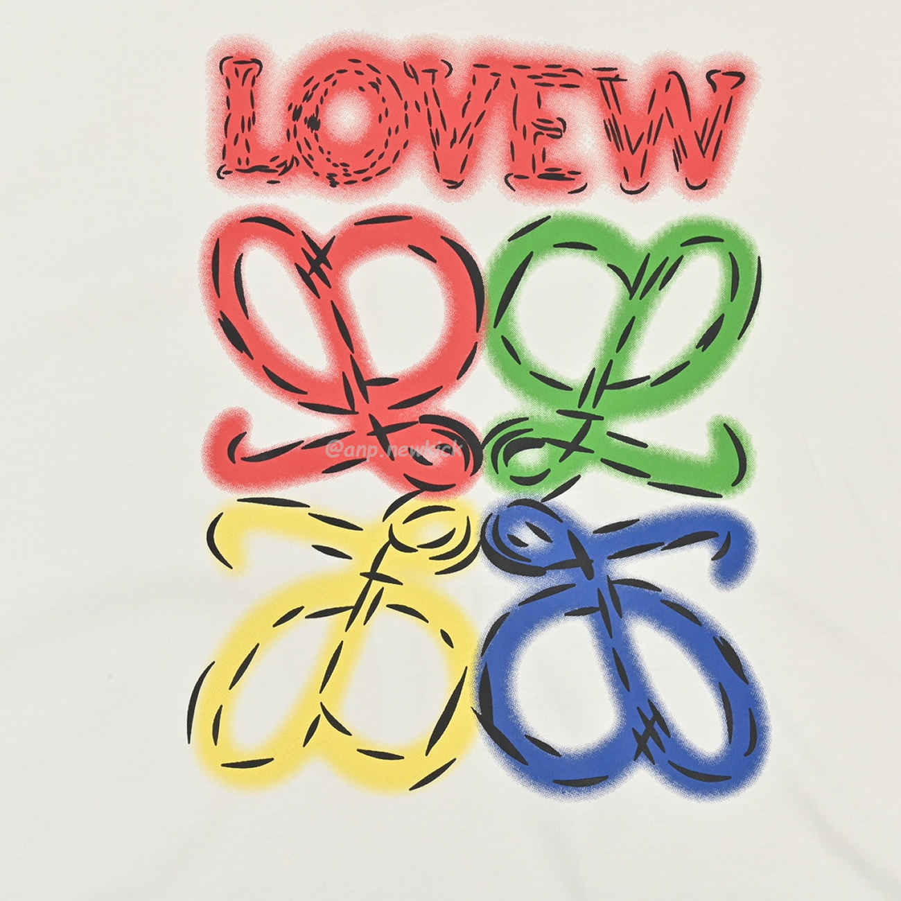 Loewe 24ss Neon Logo Short Sleeved (6) - newkick.app